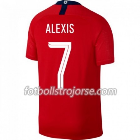 Chile Matchtröjor Alexis Sanchez 7 Hemma Fotbollströja Copa América 2019 Chile Matchtröjor Alexis Sanchez 7 Hemma Fotbollströja Copa América 2019